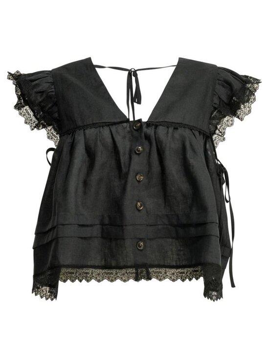 Ganni Tops - Ganni Linen Blouse Tag Size 38 Women